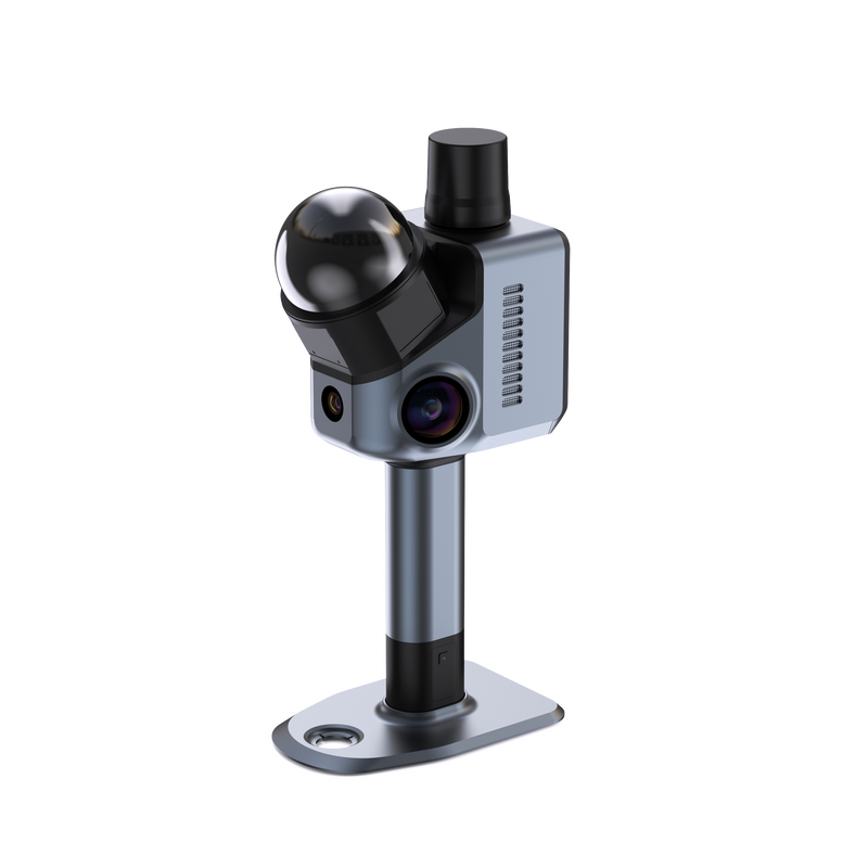3DMakerPro Hawk LiDAR scanner front view with AMOLED touchscreen
