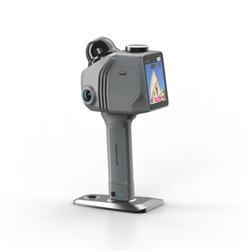 3DMakerPro Raven Max SLAM LiDAR scanner back view with swappable battery