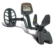 Fisher Labs F75 Special Edition Metal Detector shown in a full, angled view, highlighting its control box display and search coil.