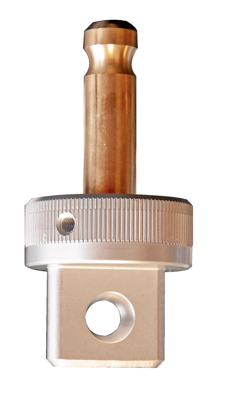 Nedo Industrial Line Adapter Leica Tip close-up showing brass tip and square base.