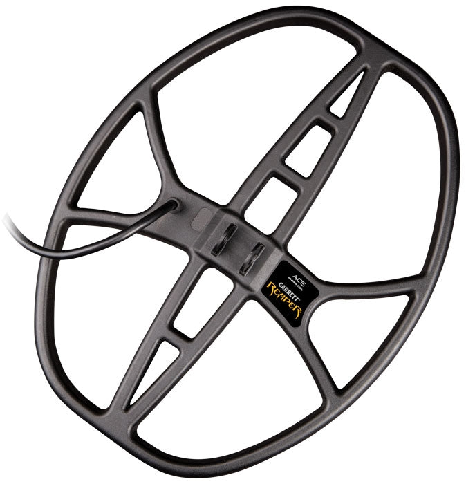 Garrett ACE series 14 by 11 inch DD Reaper search coil with cover