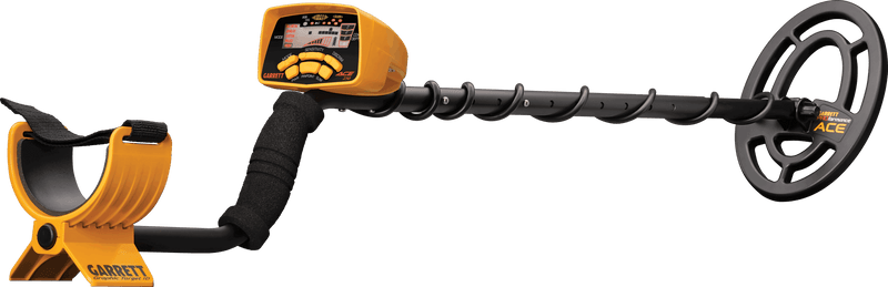Garrett ACE 250 metal detector right angle view