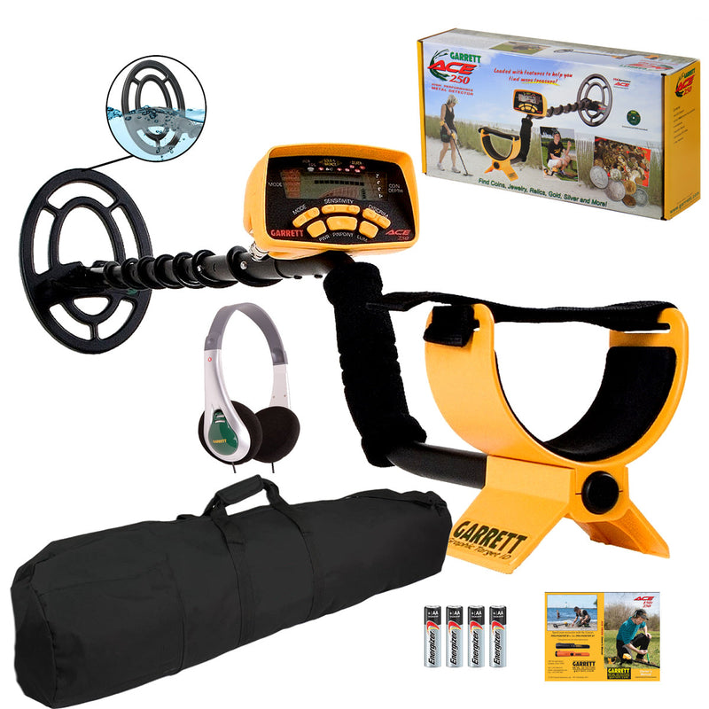 Garrett ACE 250 metal detector full length view