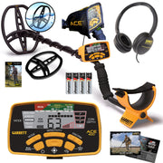 Garrett ACE 400 metal detector with 8.5 by 11 inch DD searchcoil