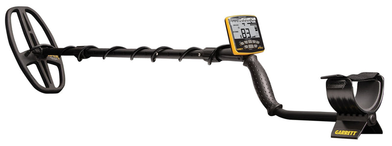 Garrett ACE Apex multi-frequency metal detector with search coil and arm cuff