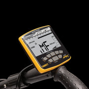 Garrett ACE Apex backlit display set to multi-frequency mode