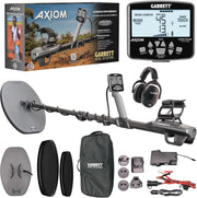 Garrett Axiom standard package with two coils, MS-3 wireless headphones and soft travel bag