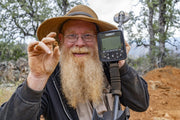 Prospector hunting gold with the Garrett Goldmaster 24K
