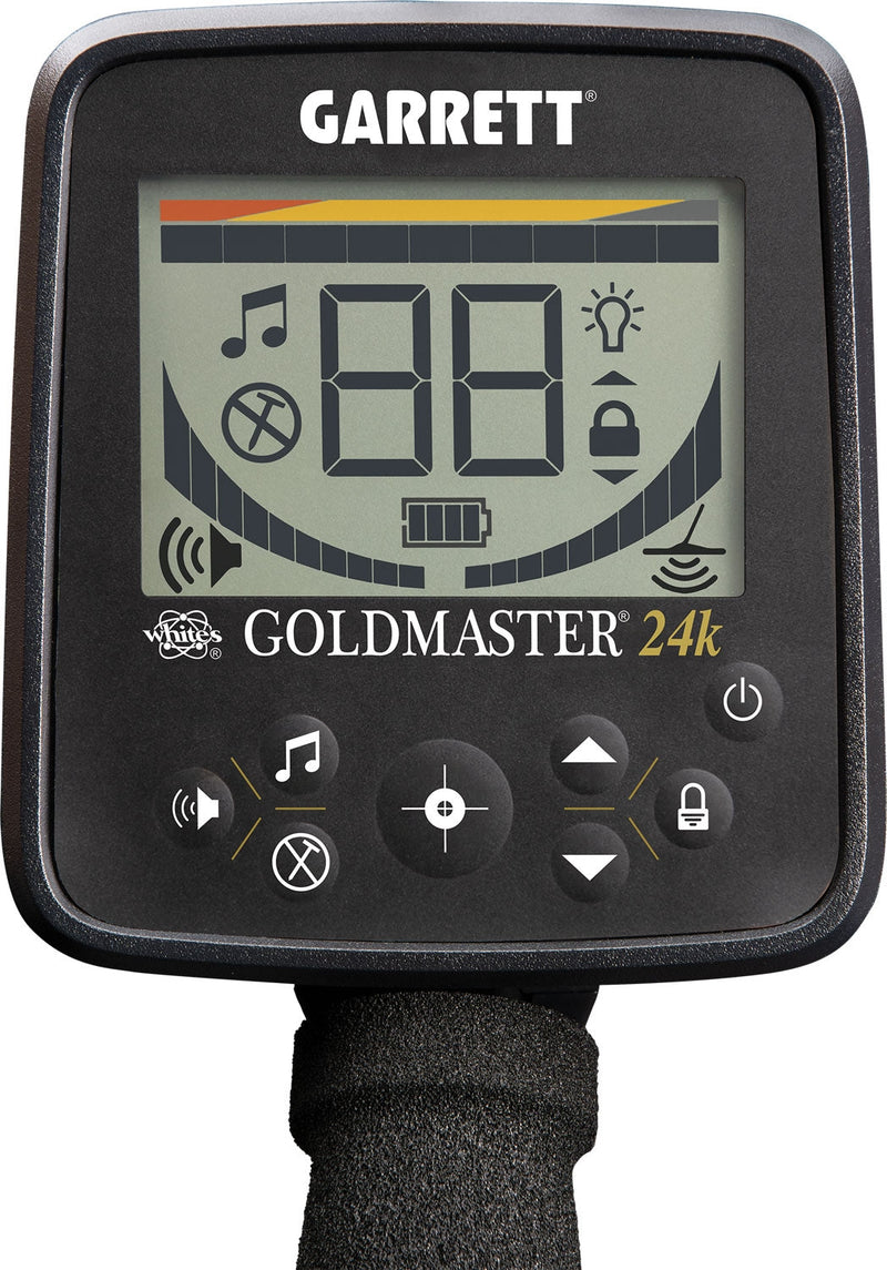 Garrett Goldmaster 24K backlit display and control panel