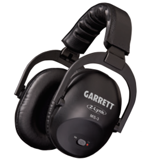Garrett MS-3 Z-Lynk wireless headphones included in the kit