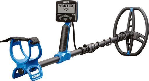 Garrett Vortex VX5 metal detector angled right view